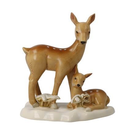 Rehe im Schnee 12,5x13,5cm (Im Winterwald) Rehe im Schnee 12,5x13,5cm (Im Winterwald)