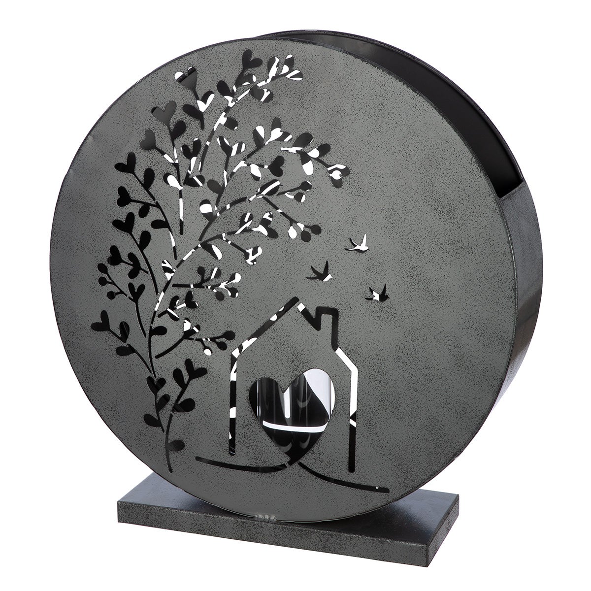 Windlicht "Heart at home" 38,5cm (Metall)