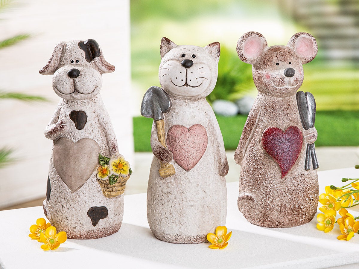 Zaunhocker "Hund Lovely" (Keramik) Zaunhocker "Hund Lovely" (Keramik)