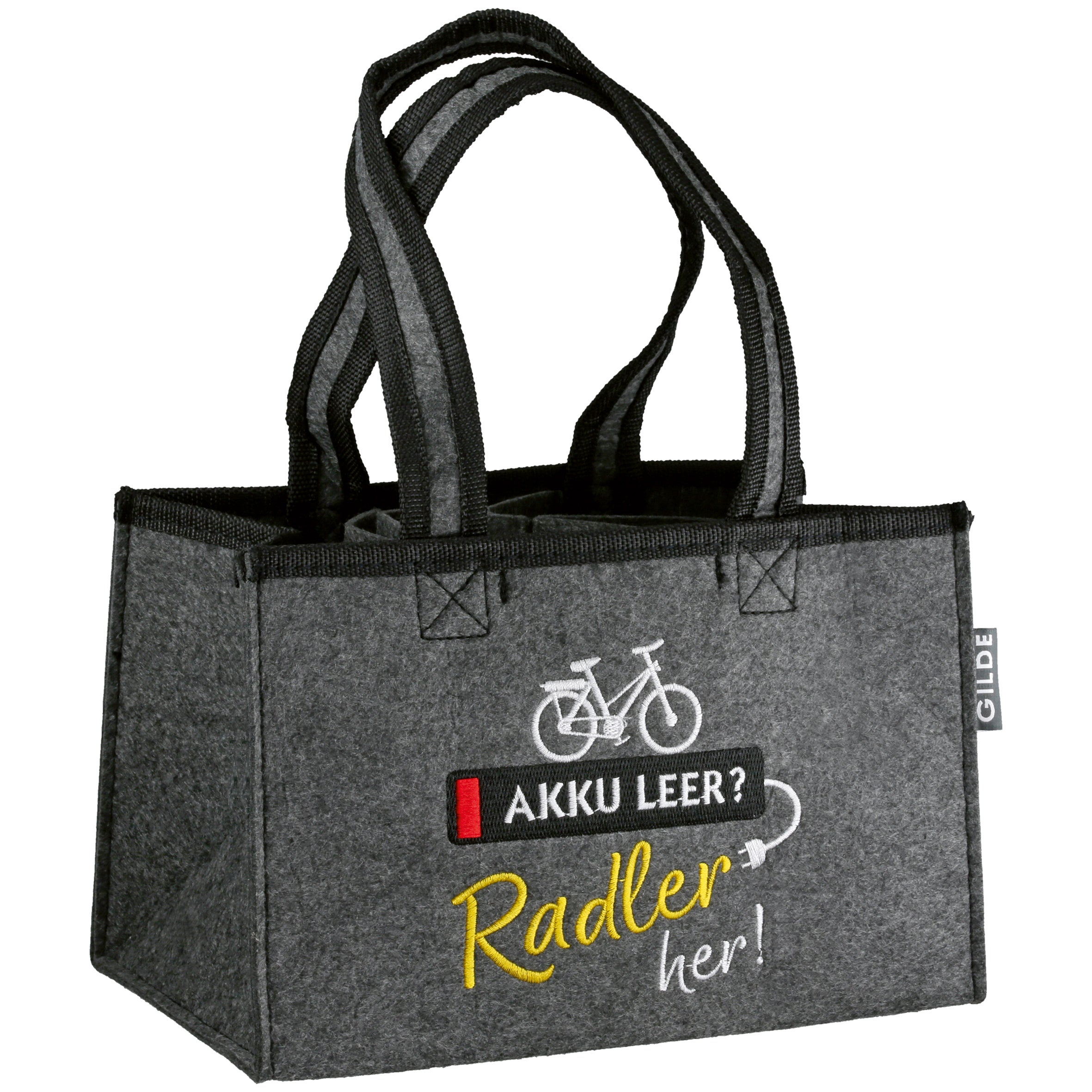 Flaschentasche "Fahrradliebe" (Filz)