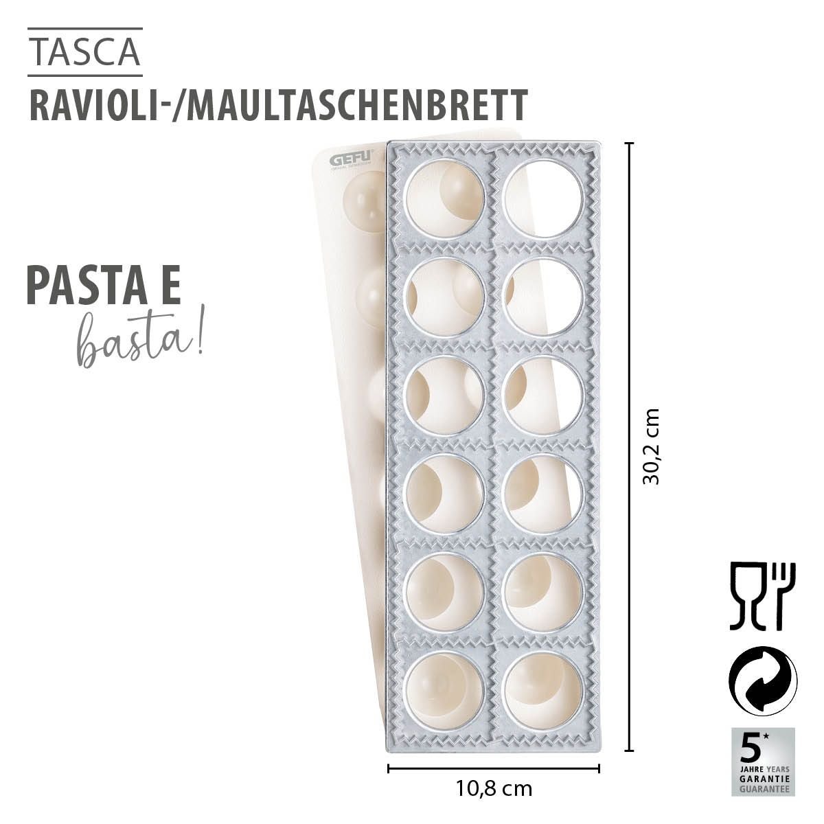 Ravioli-/ Maultaschenbrett,3-tlg., eckig