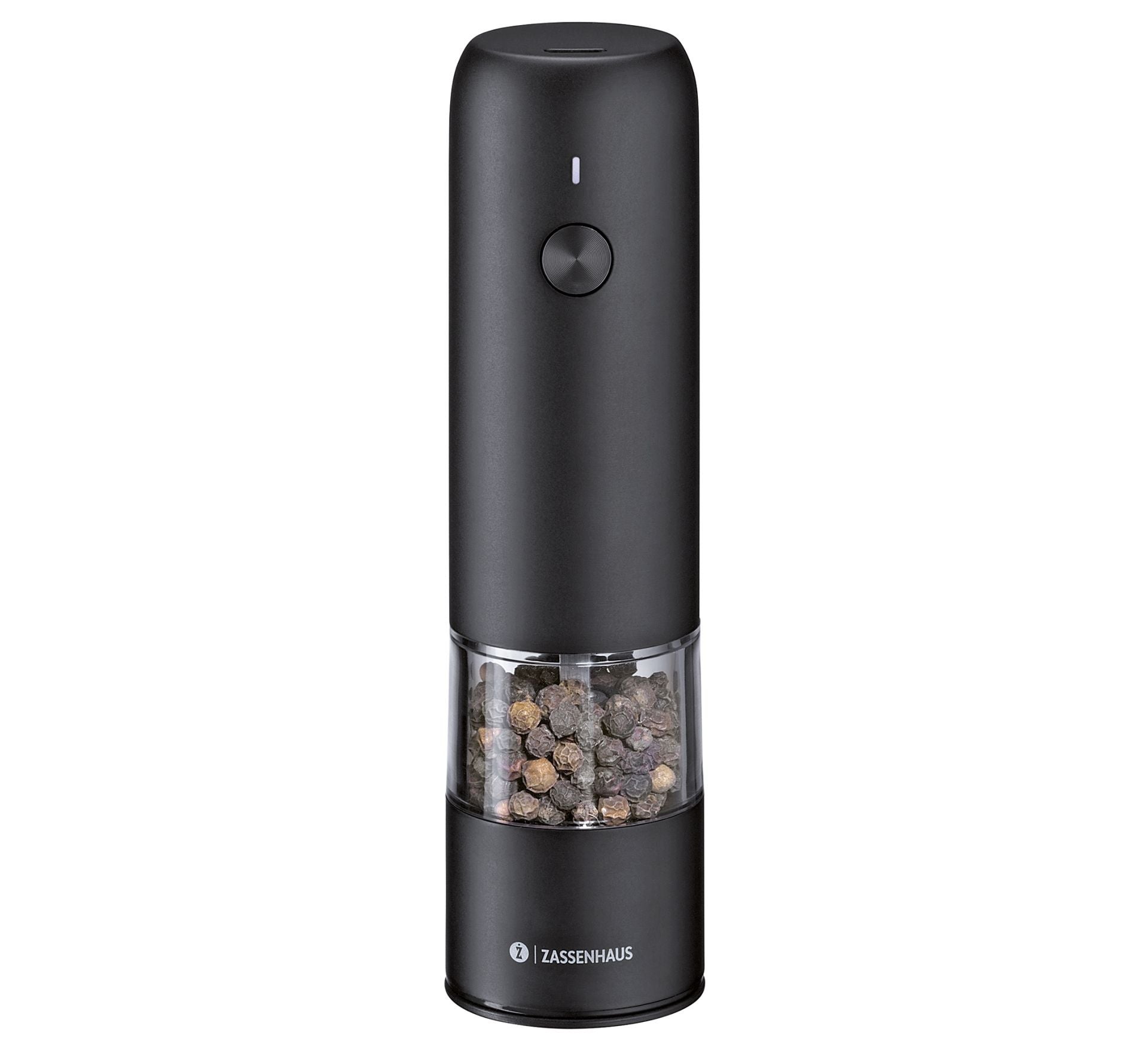 Pfeffermühle KÖLN USB elektrisch 14 cm schwarz