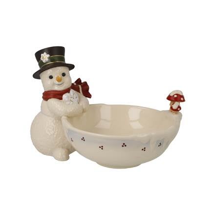 Schneemann m. Schale 12cm "Verschneiter Winter"