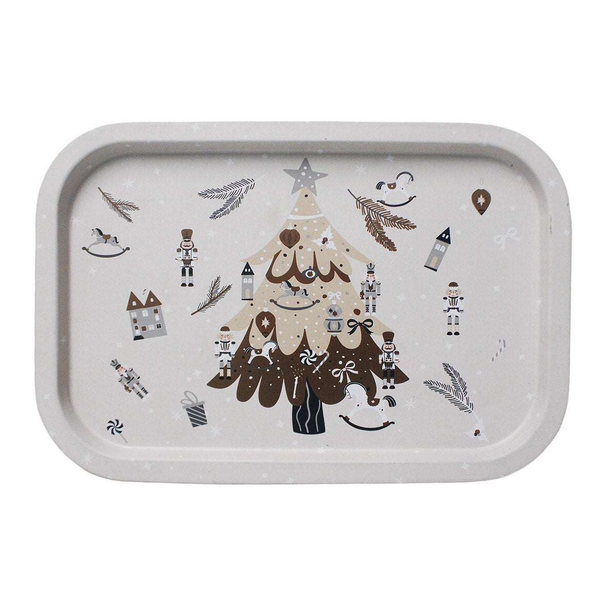 Tablett "Frostwood" 23x34cm (Metall)