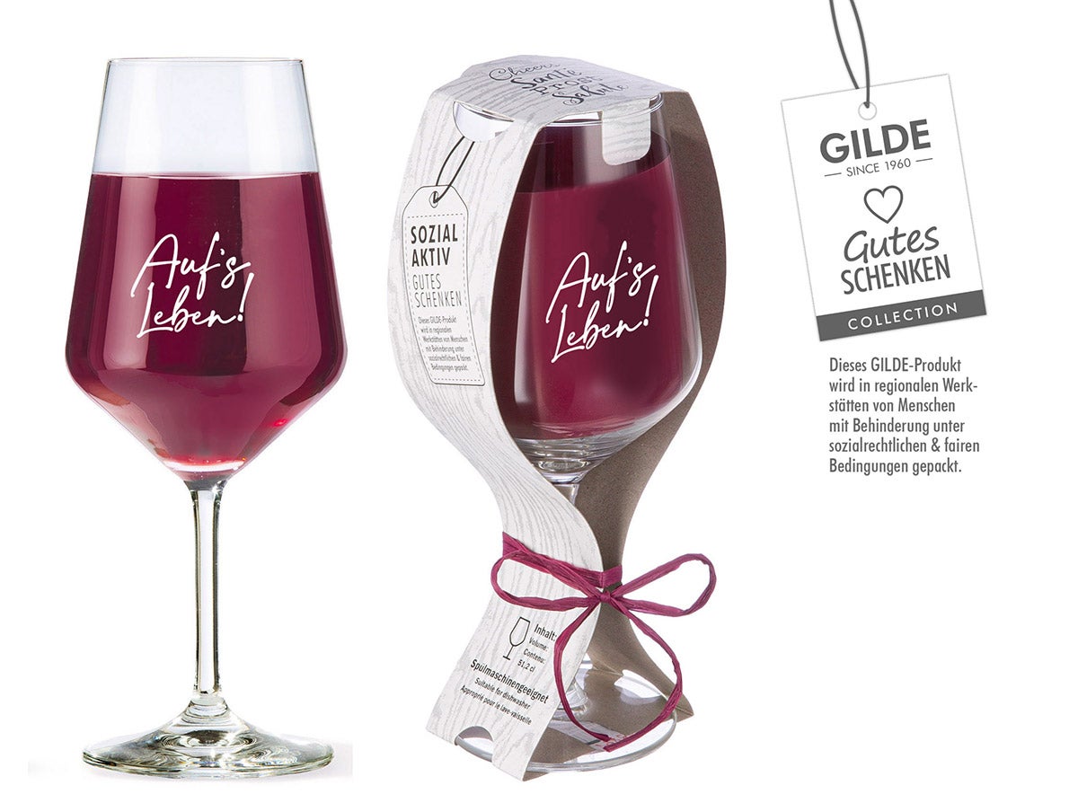 Weinglas Nr.15 "Auf's Leben!"