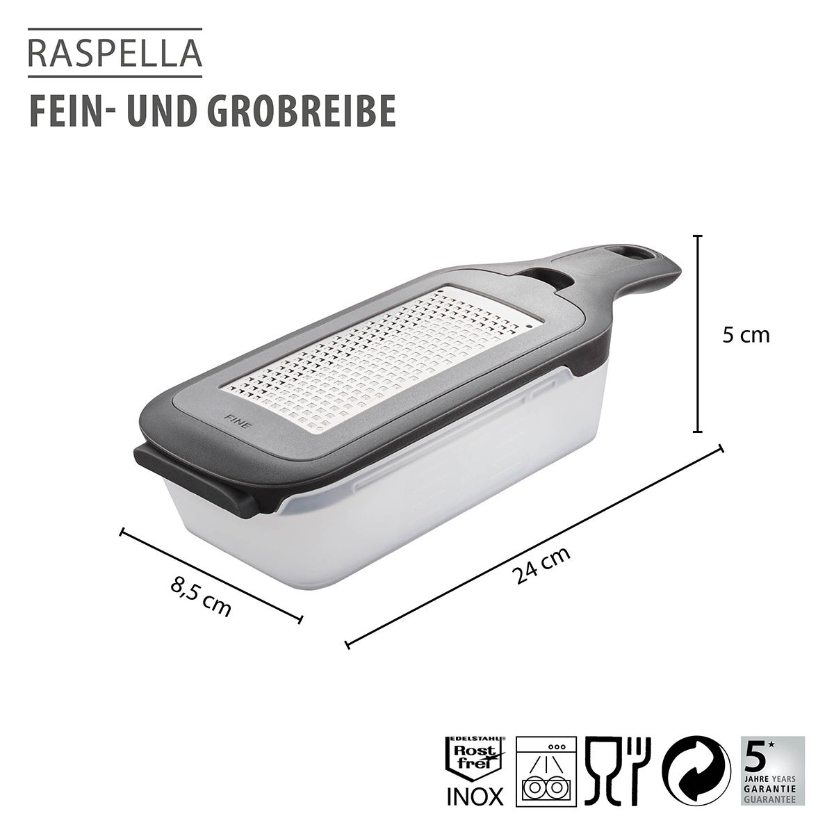 Fein- und Grobreibe RASPELLA