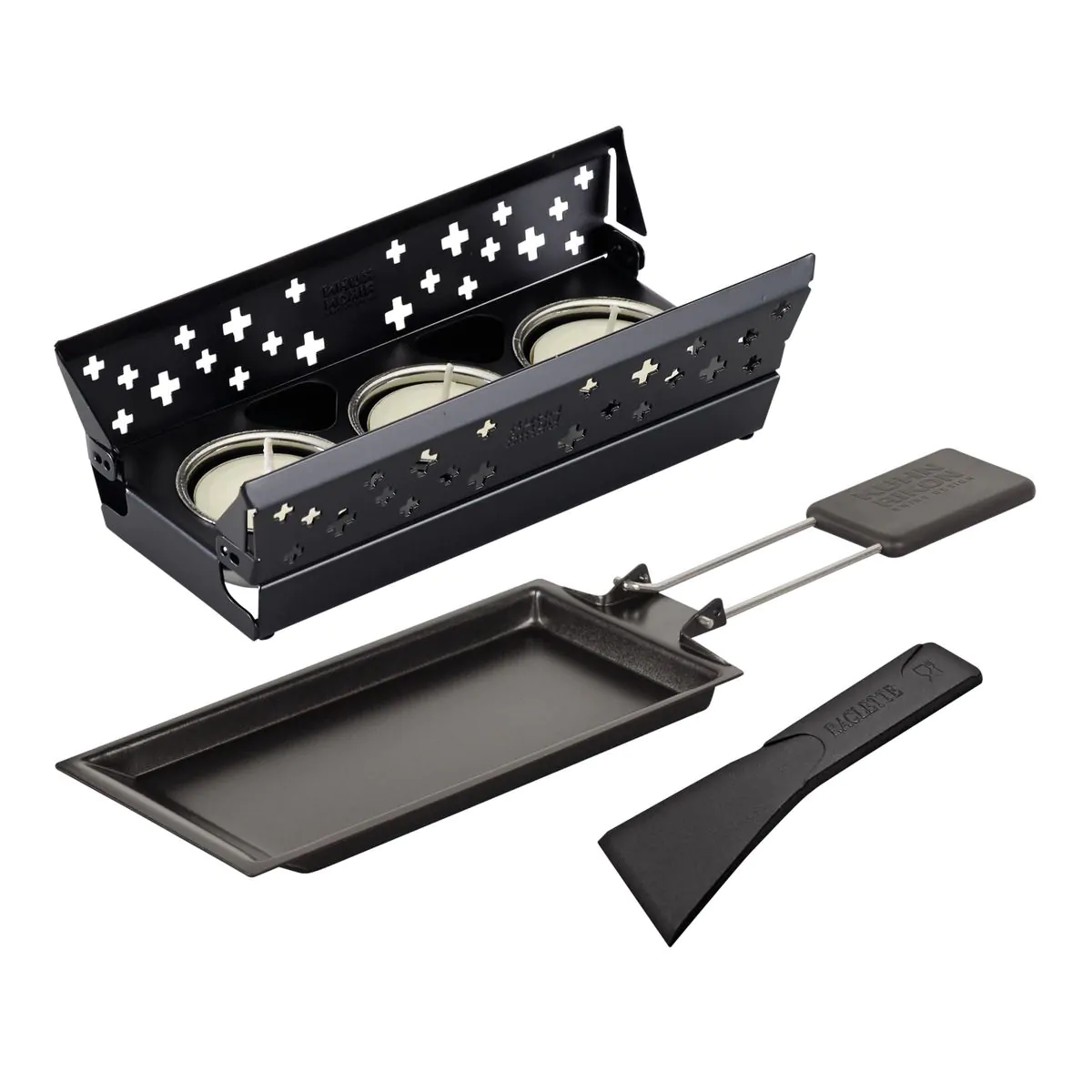 Mini-Candle-Raclette "Light" schwarz Mini-Candle-Raclette "Light" schwarz