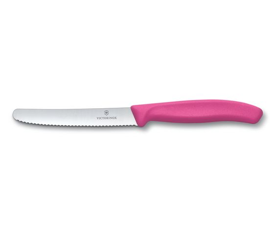 Tomatenmesser Swiss Classic, Wellenschliff, pink, 11 cm Tomatenmesser Swiss Classic, Wellenschliff, pink, 11 cm