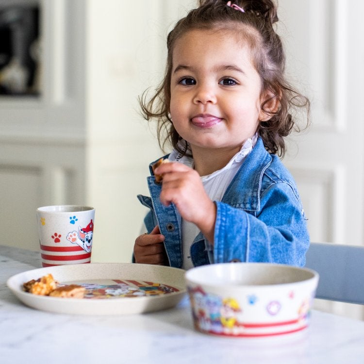 Kleiner Teller + Schale + Becher cloud white "CONNECT PAW PATROL" Kleiner Teller + Schale + Becher cloud white "CONNECT PAW PATROL"