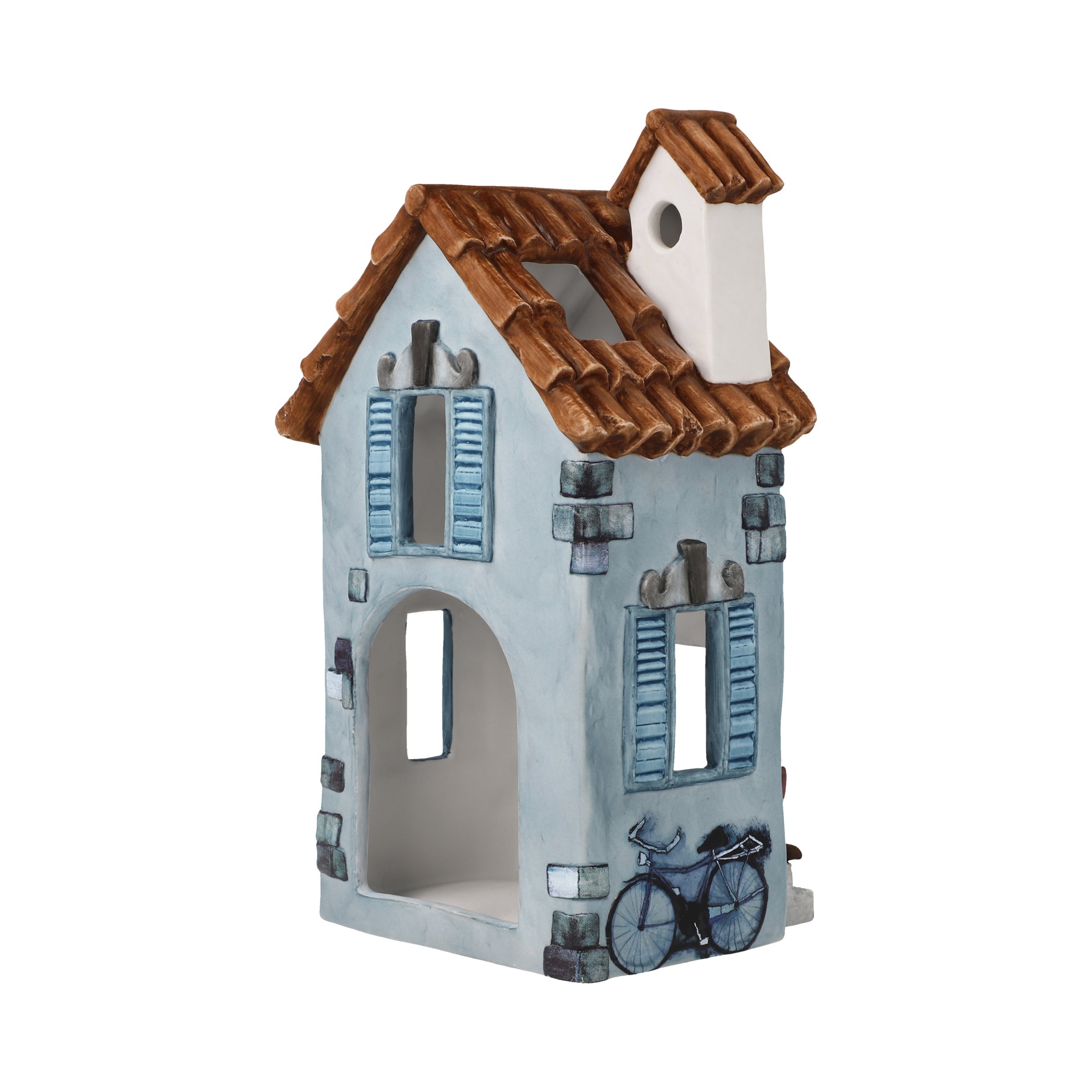 Haus mit Katze "Via Galileo Galilei" (Rosina Wachtmeister)