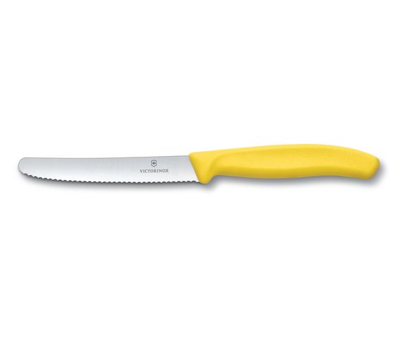Tomatenmesser Swiss Classic, Wellenschliff, gelb, 11 cm Tomatenmesser Swiss Classic, Wellenschliff, gelb, 11 cm