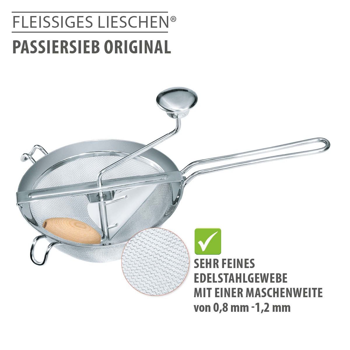 Passiersieb FLEIßIGES LIESCHEN