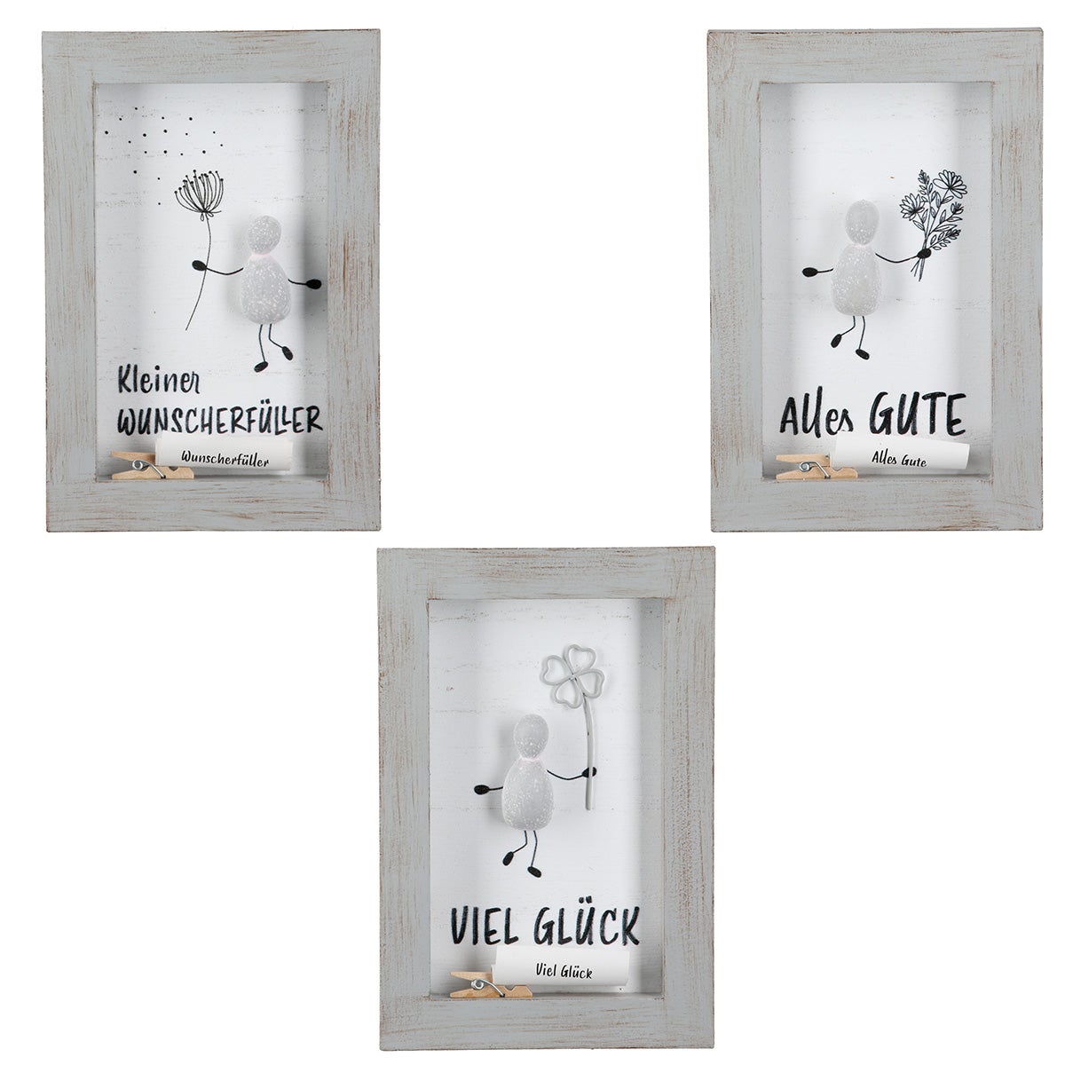 Steinbild "Alles GUTE - Lots of Love" 10x15cm