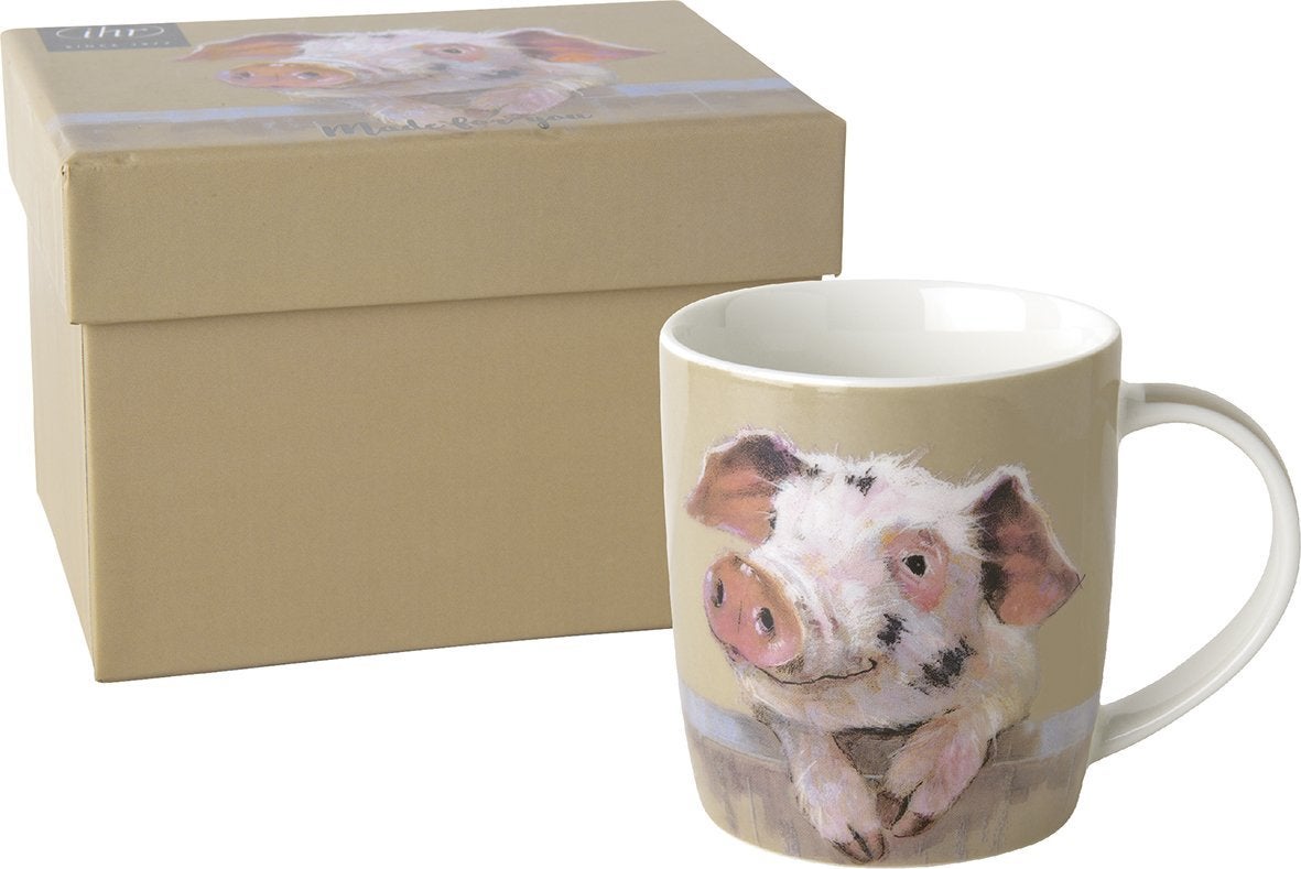 Henkelbecher PIG RUFFY light brown
