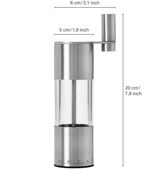 Kurbelmühle SELECT für Pfeffer- oder Salz