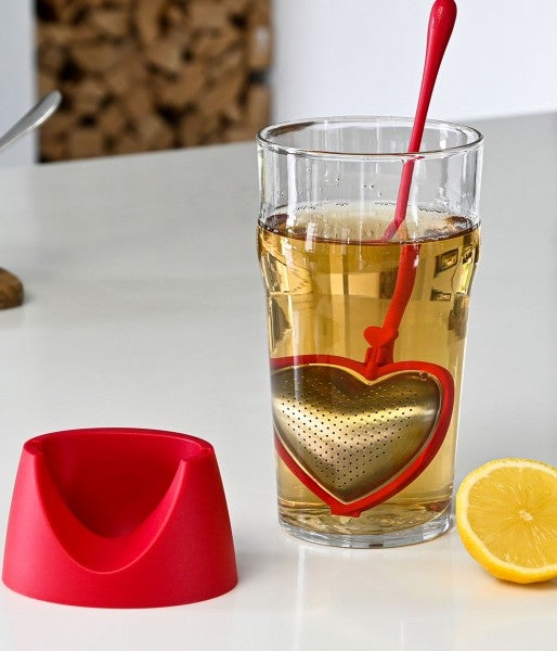 Teefilter BIG HEART, rot