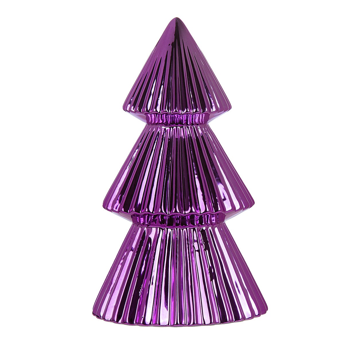 Tannenbaum "Empress" 10,5x27,5cm lila (Keramik)