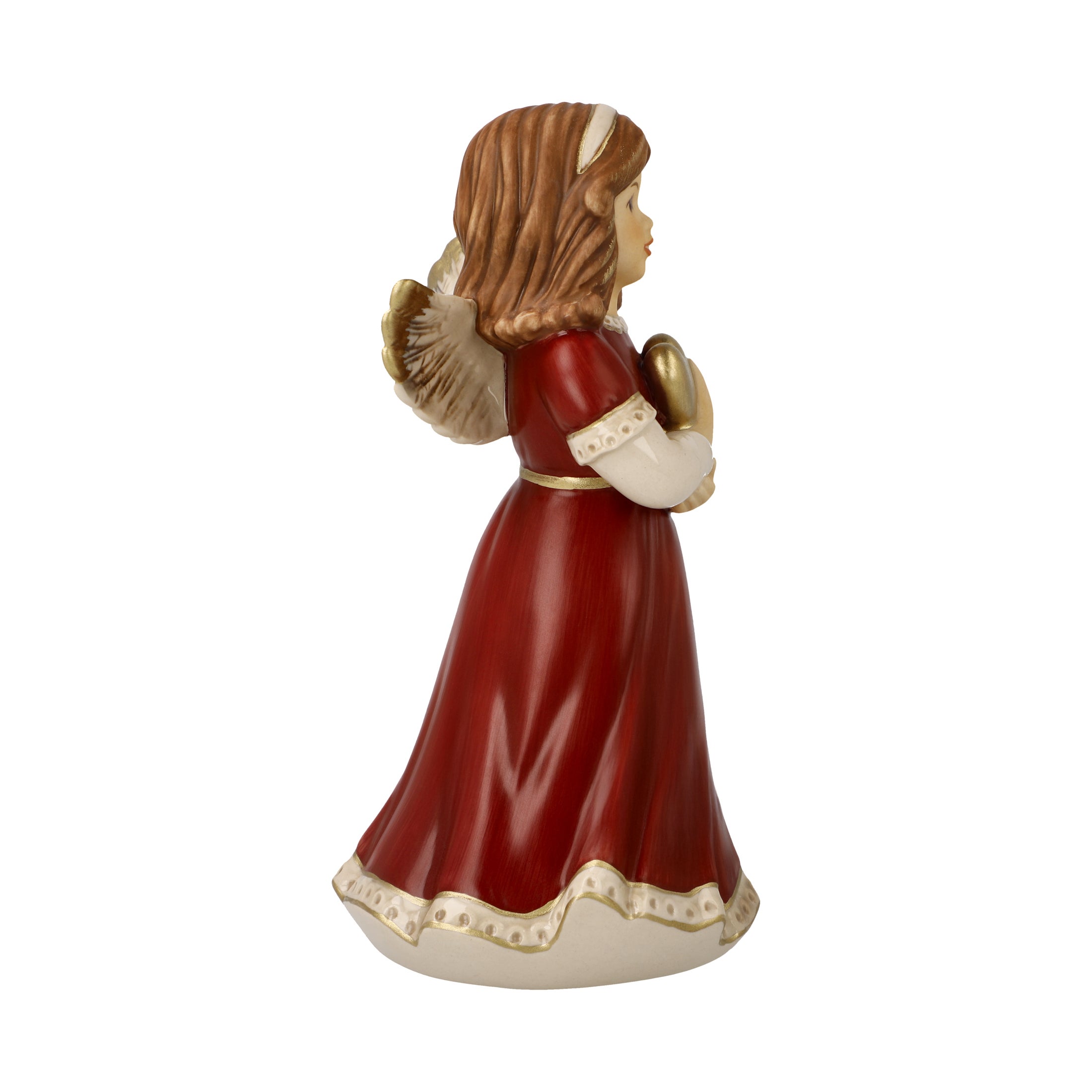 Engel "Herzenswärme" 15cm (Bordeaux)