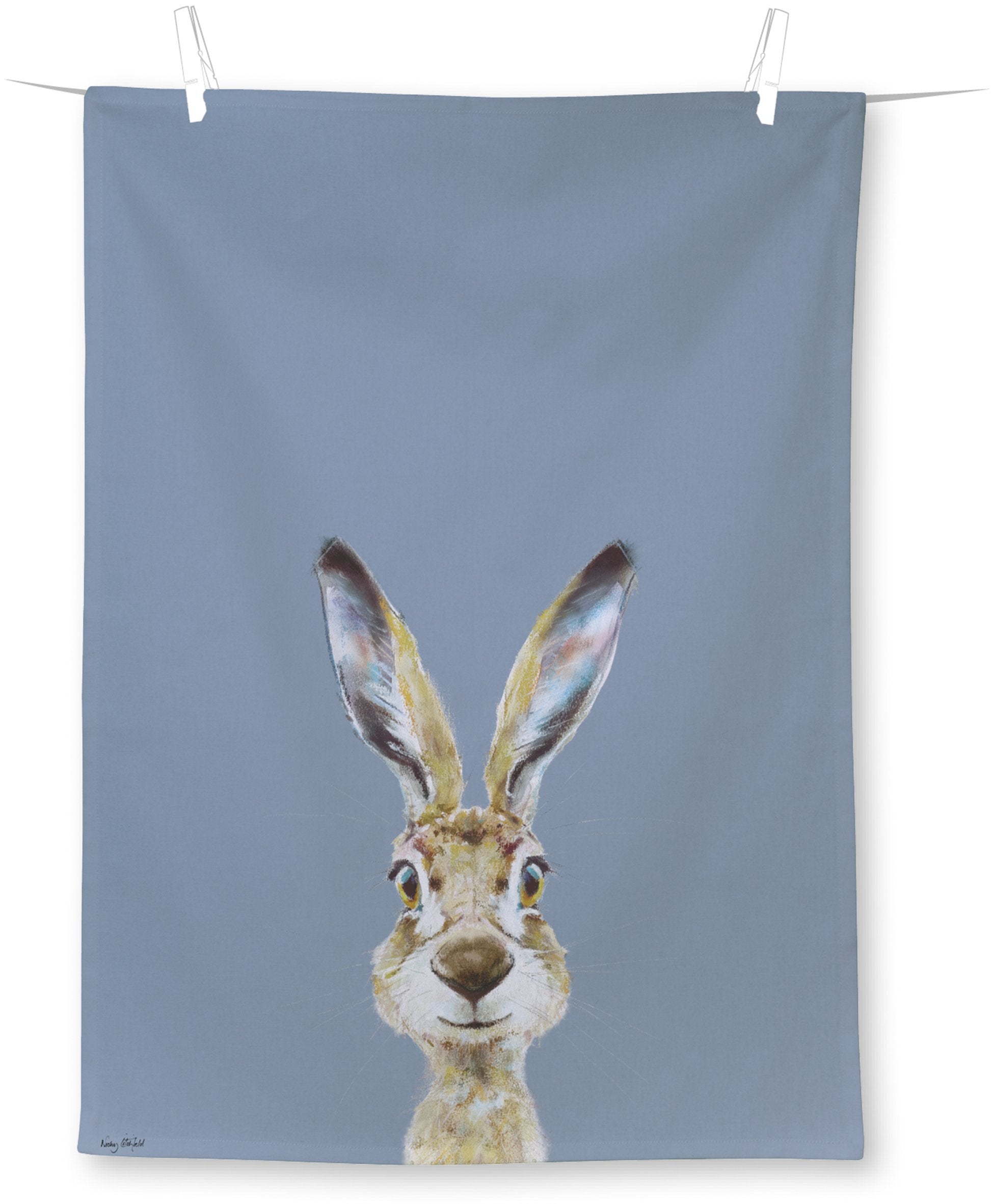 Geschirrtuch RABBIT BUSTER blue (70cmx50cm)