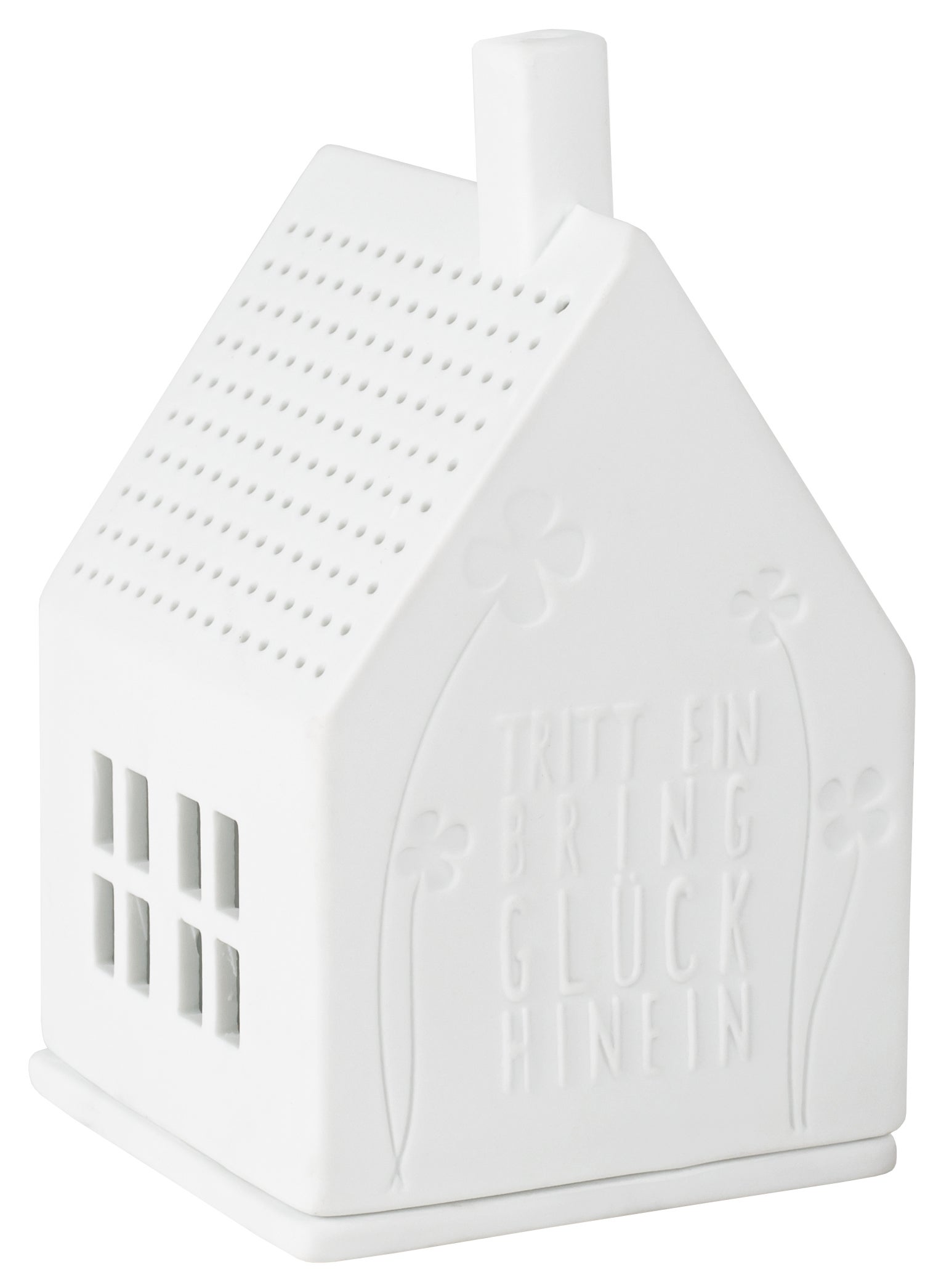 Lichthaus Tritt ein bring Glück hinein 7x7x13cm Lichthaus Tritt ein bring Glück hinein 7x7x13cm