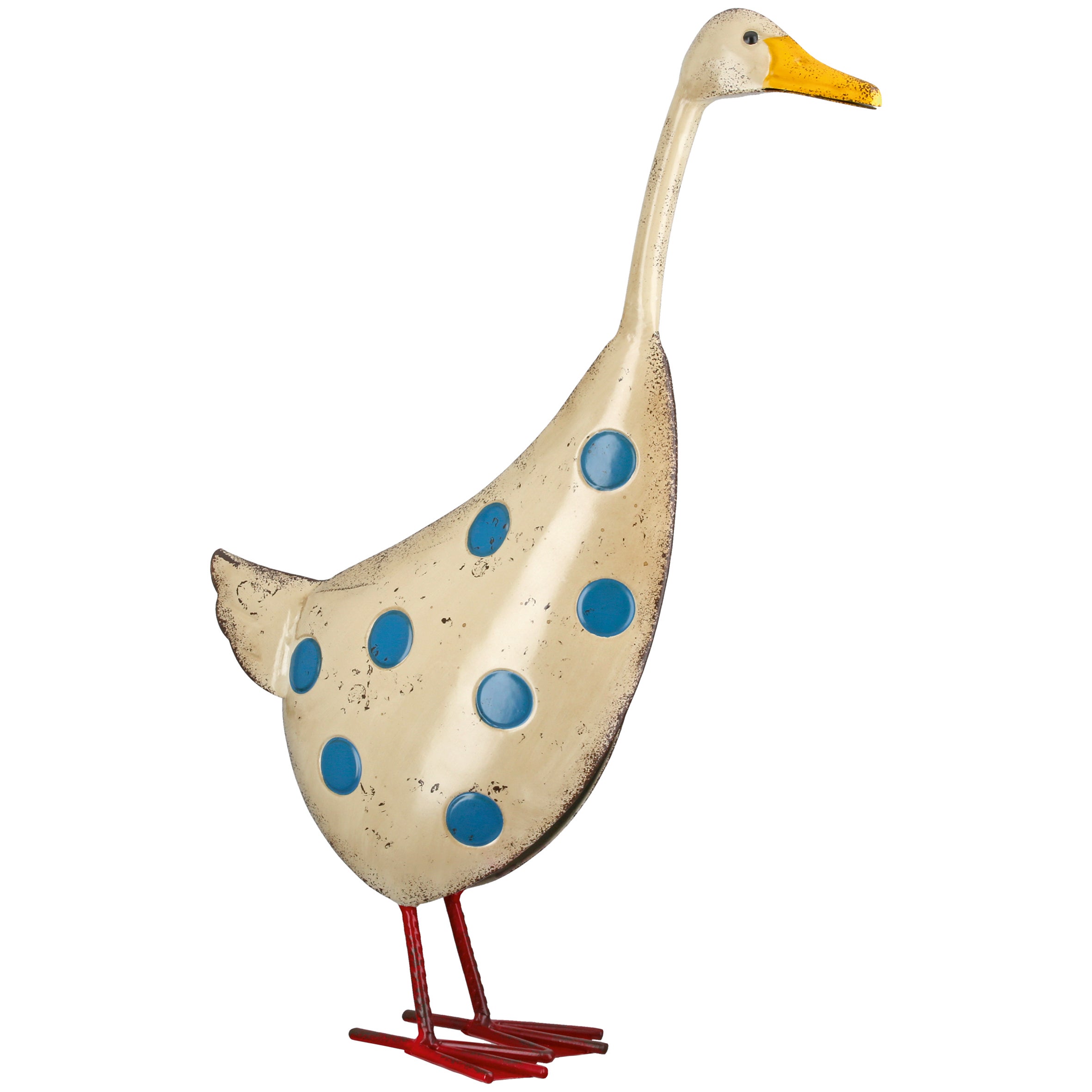 Gans 42cm "Olav" gepunktet creme (Eisen)