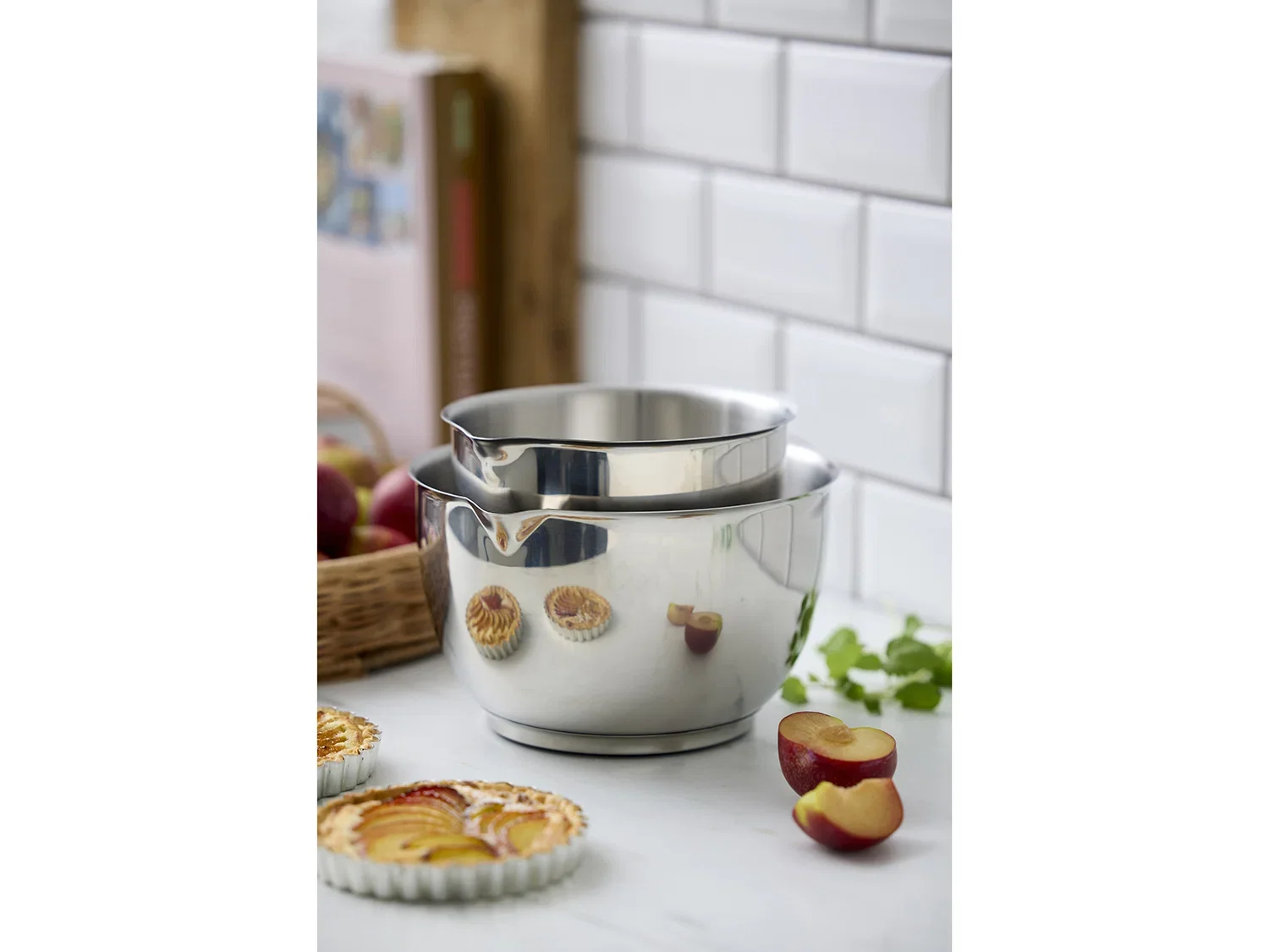 Rührschüssel 2er-Set Margrethe Edelstahl (1,5 Ltr. & 3 Ltr.)