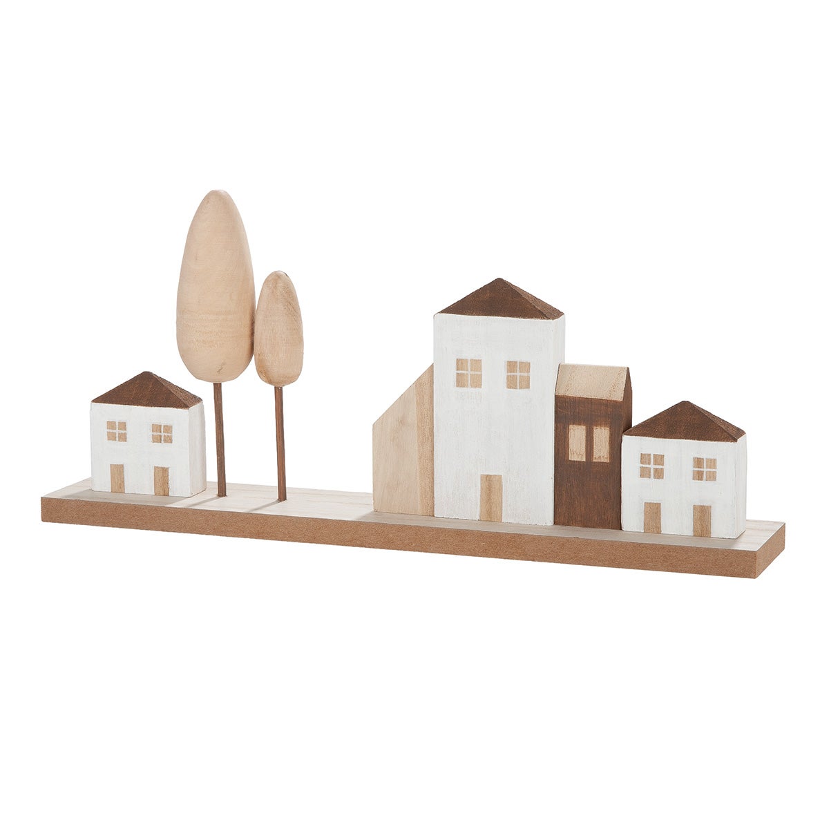 Standrelief "City" 6x34x16cm (Holz)