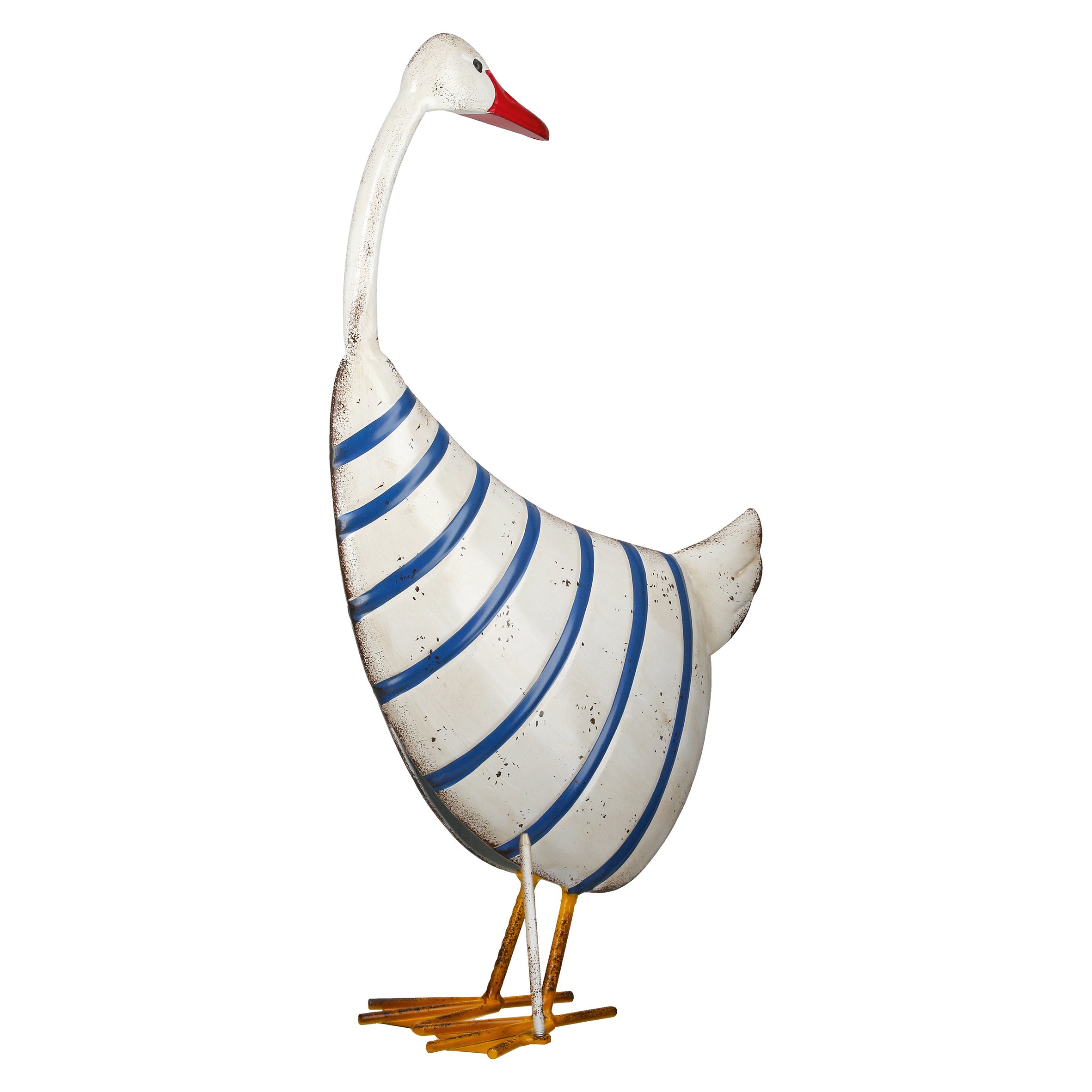 Gans 51,5cm "Olav" gestreift creme (Eisen)