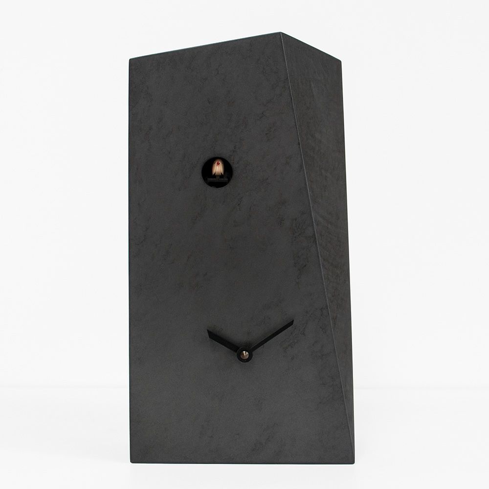 Standuhr MONOLITH SPECIAL schwarz/bronze (Design: Ewald Winkelbauer)