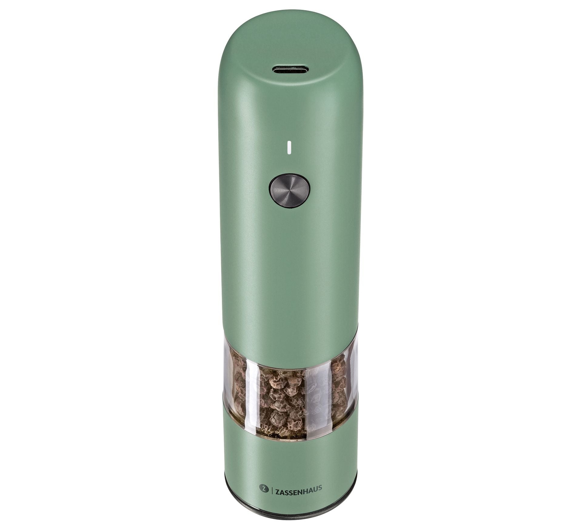 Pfeffermühle KÖLN USB elektrisch 14 cm grün