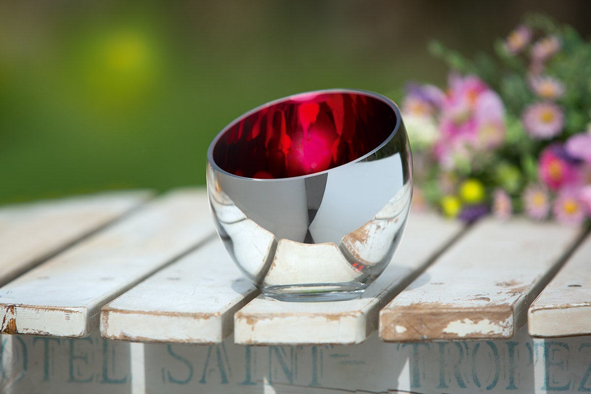 Teelicht "Candy" rot (Glas)