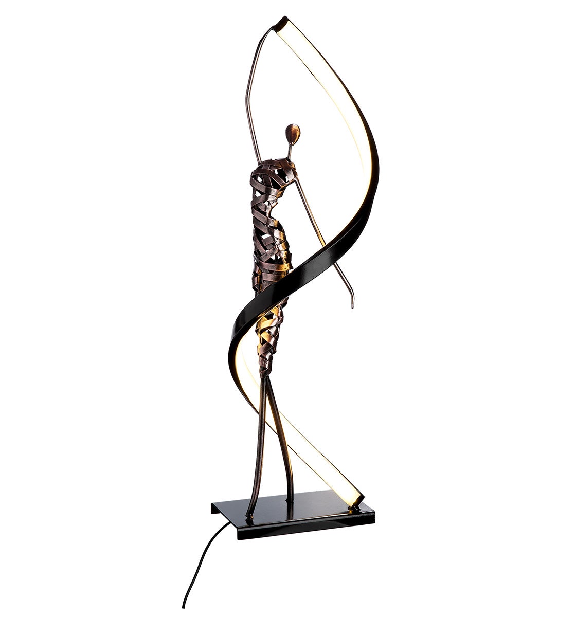 Leuchte "Frau Essence" 60cm schwarz (Eisen/LED)