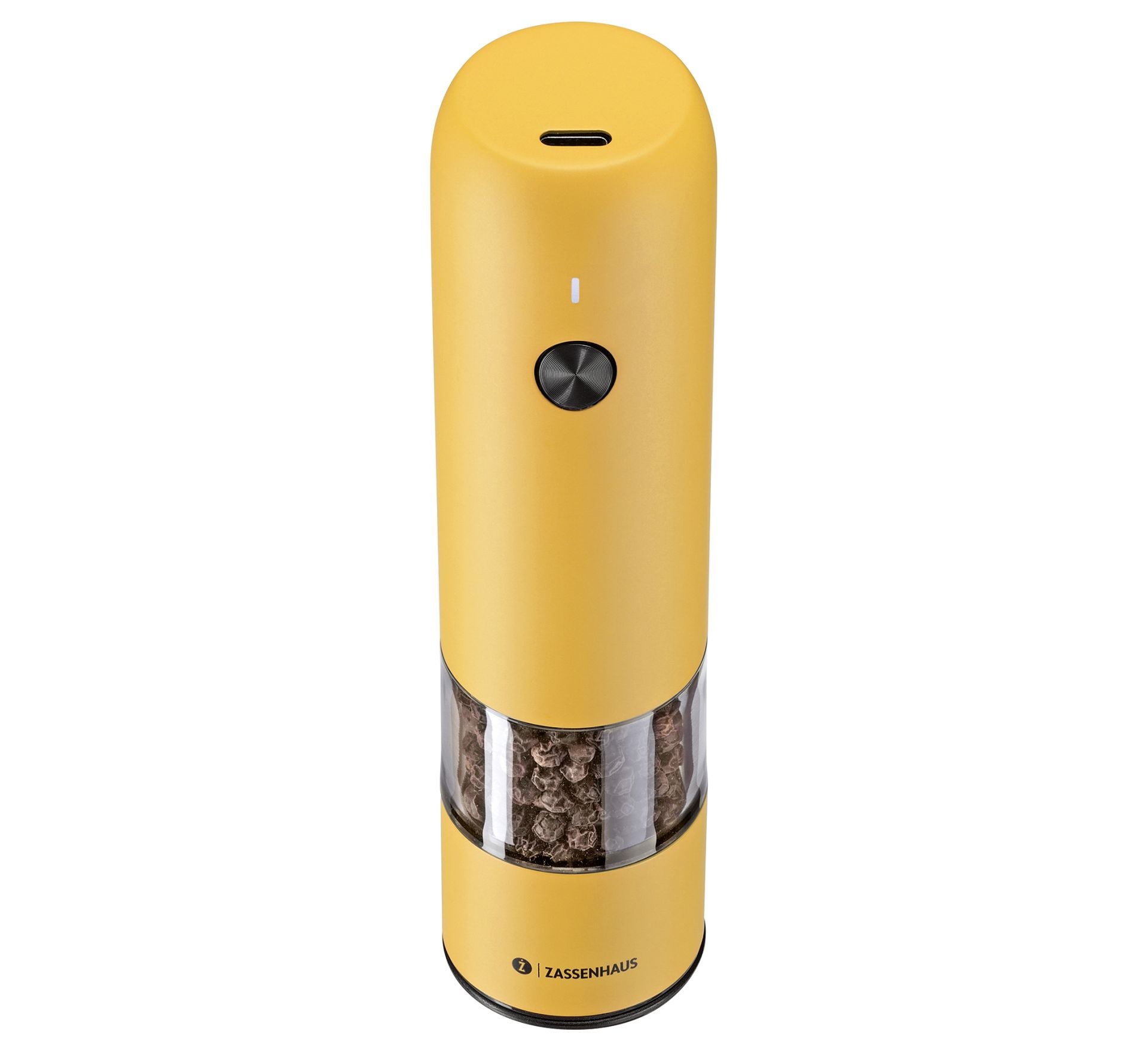 Pfeffermühle KÖLN USB elektrisch 14 cm gelb