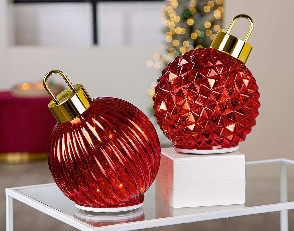 Kugel "Rotery" rot (Glas)
