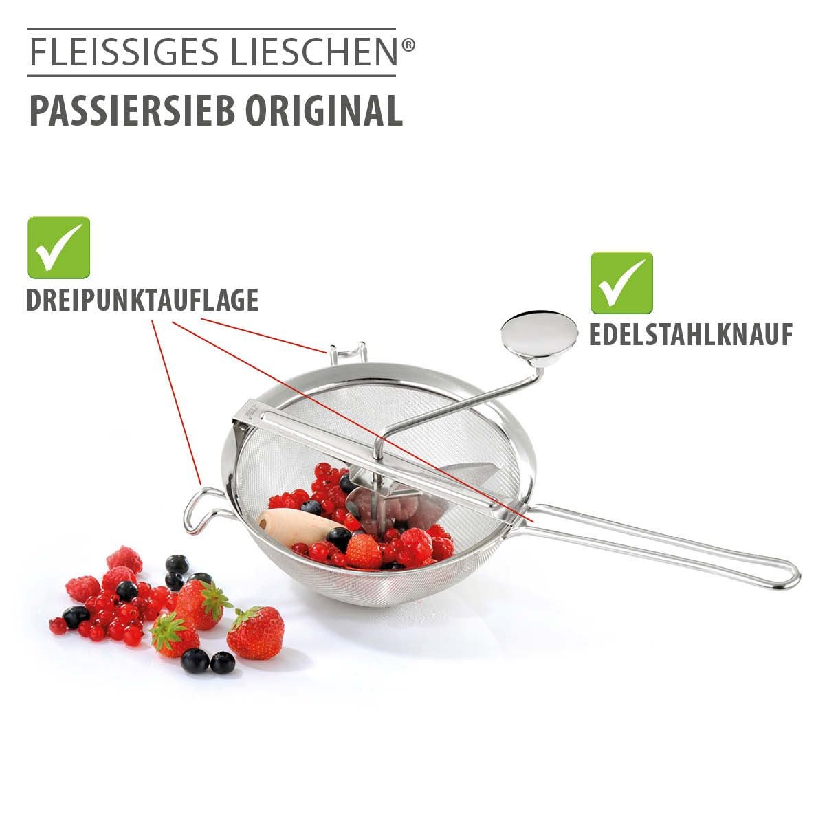 Passiersieb FLEIßIGES LIESCHEN