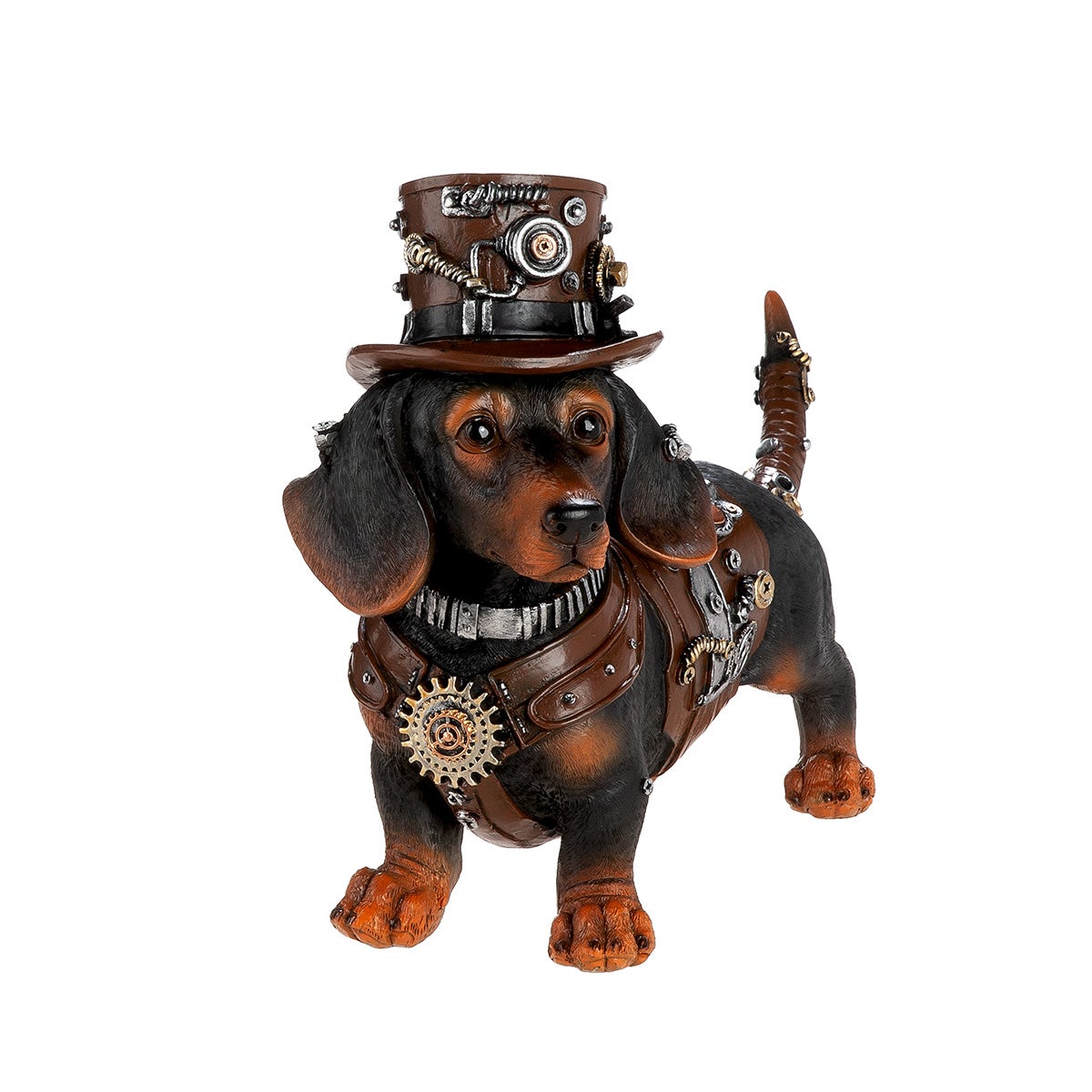 Dackel "Steampunk Dachshund" (Kunstharz)