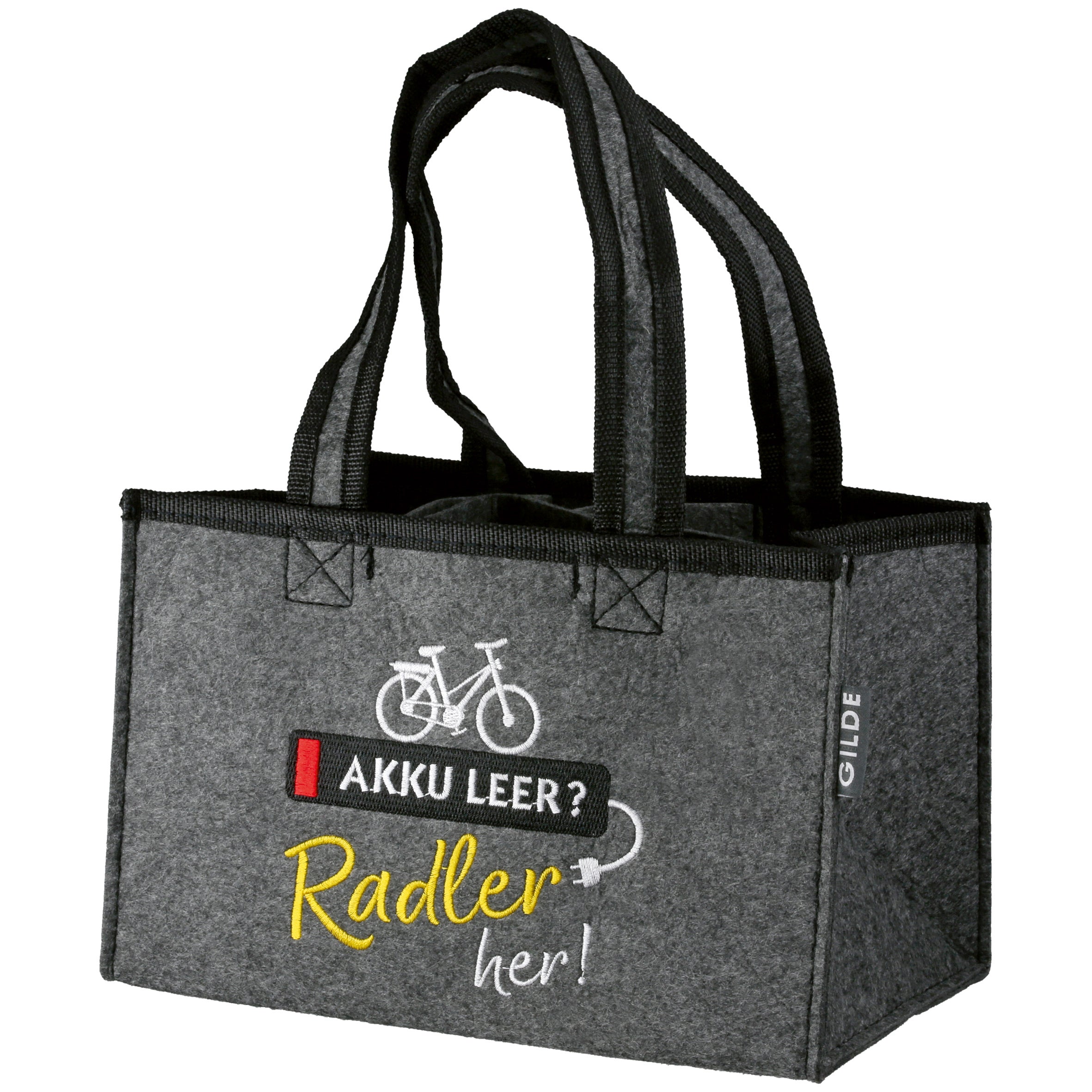 Flaschentasche "Fahrradliebe" (Filz)