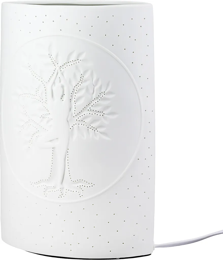 Leuchte "Namaste" groß Ellipse Porzellan