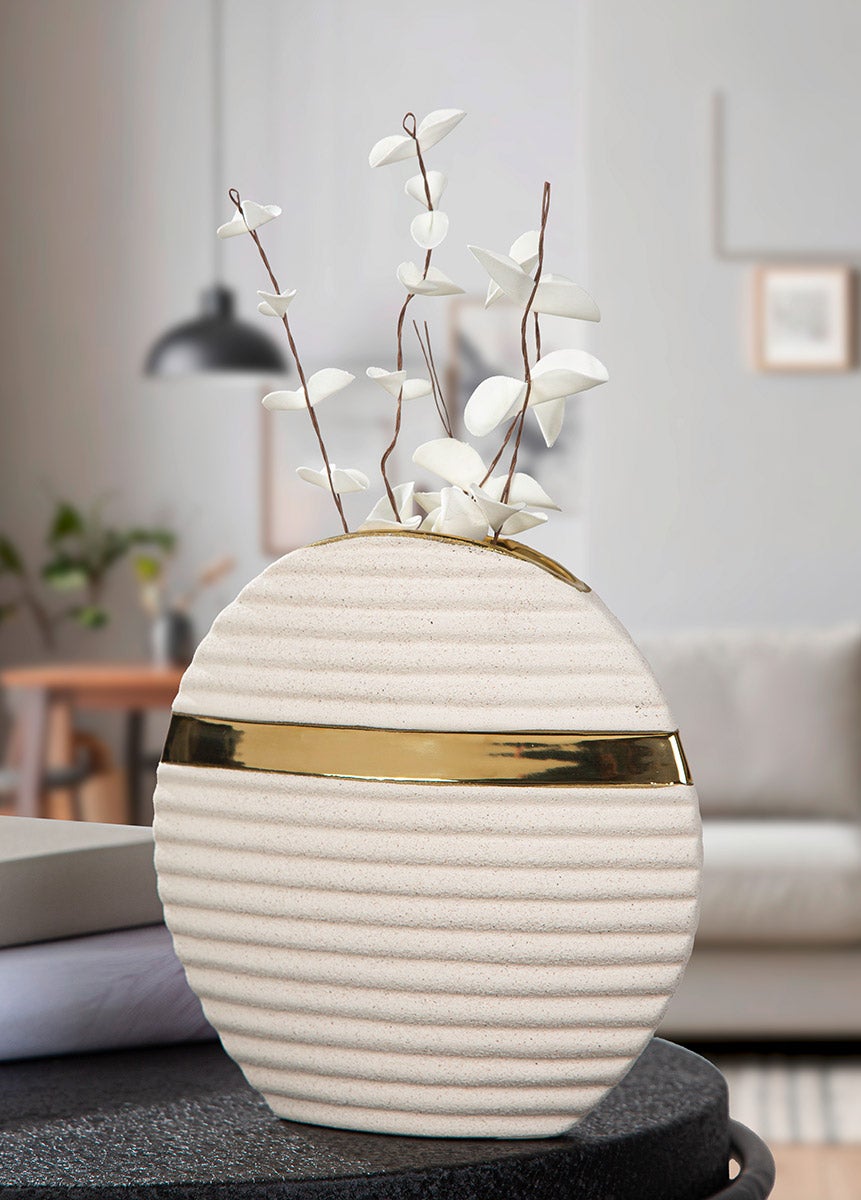 Vase "Dune" 20,5cm beige (Keramik)