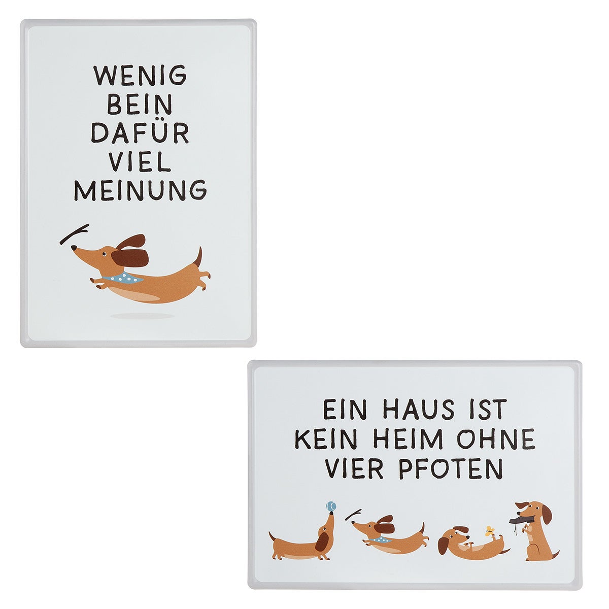 Schild "Dackel Detlef - Ein Haus ist ..." 30x21cm (Metall)