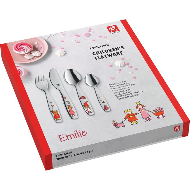 Kinderbesteck 4-tlg "Pinzessin Emilie" poliert