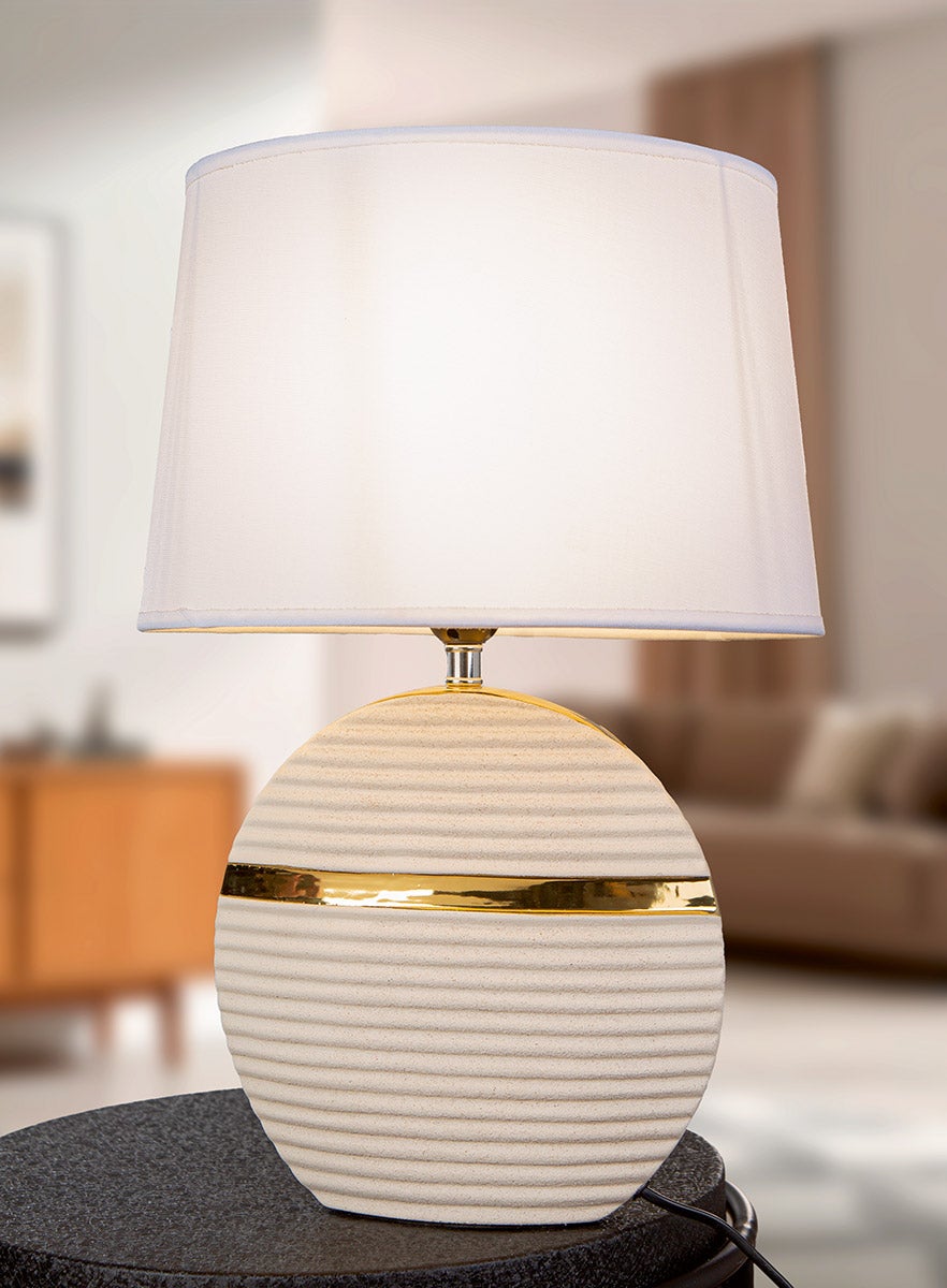 Leuchte "Dune" 51cm beige (Keramik)