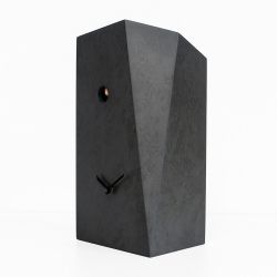 Standuhr MONOLITH SPECIAL schwarz/bronze (Design: Ewald Winkelbauer)