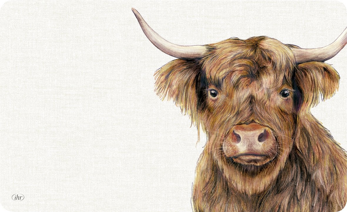 Brettchen FARM HIGHLAND CATTLE cream