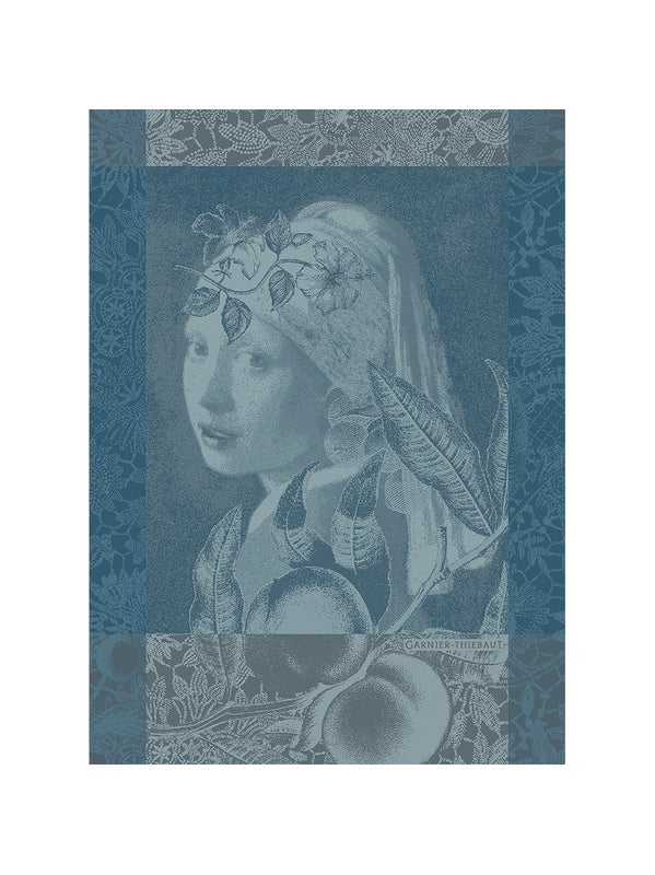 Geschirrtuch FEMME A LA PERLE bleu (Das Mädchen mit dem Perlenohrring) Geschirrtuch FEMME A LA PERLE bleu (Das Mädchen mit dem Perlenohrring)
