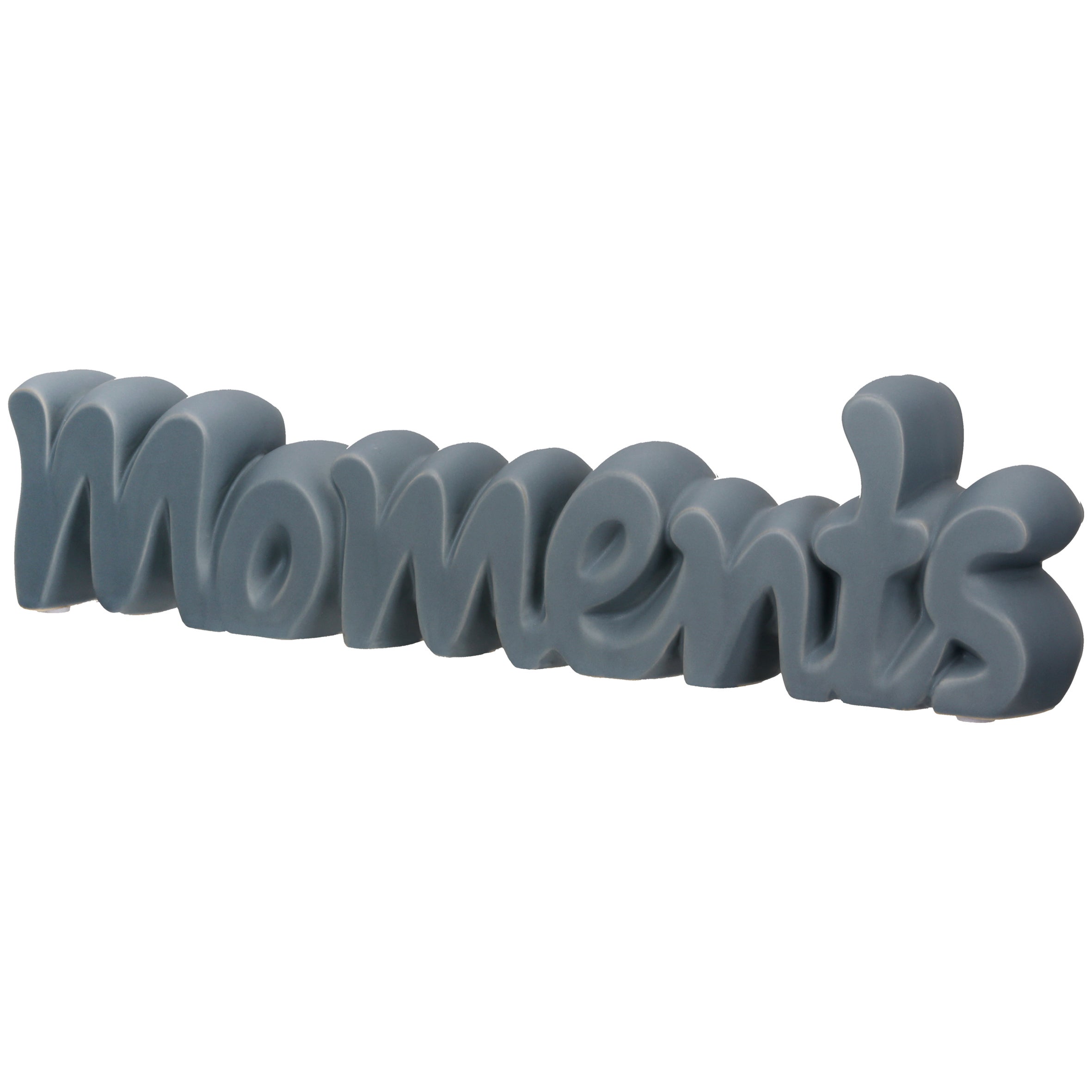 Schriftzug "Moments" blau (Keramik)