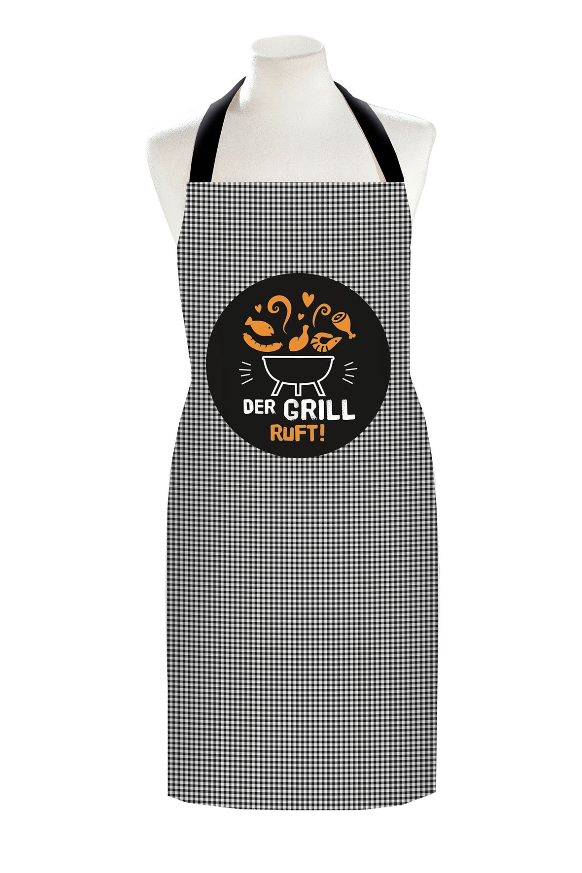 Schürze "Der Grill ruft!" (Baumwolle)