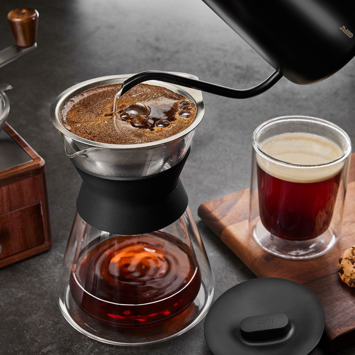 Kaffeebereiter mit Filter BUTIO, 800 ml