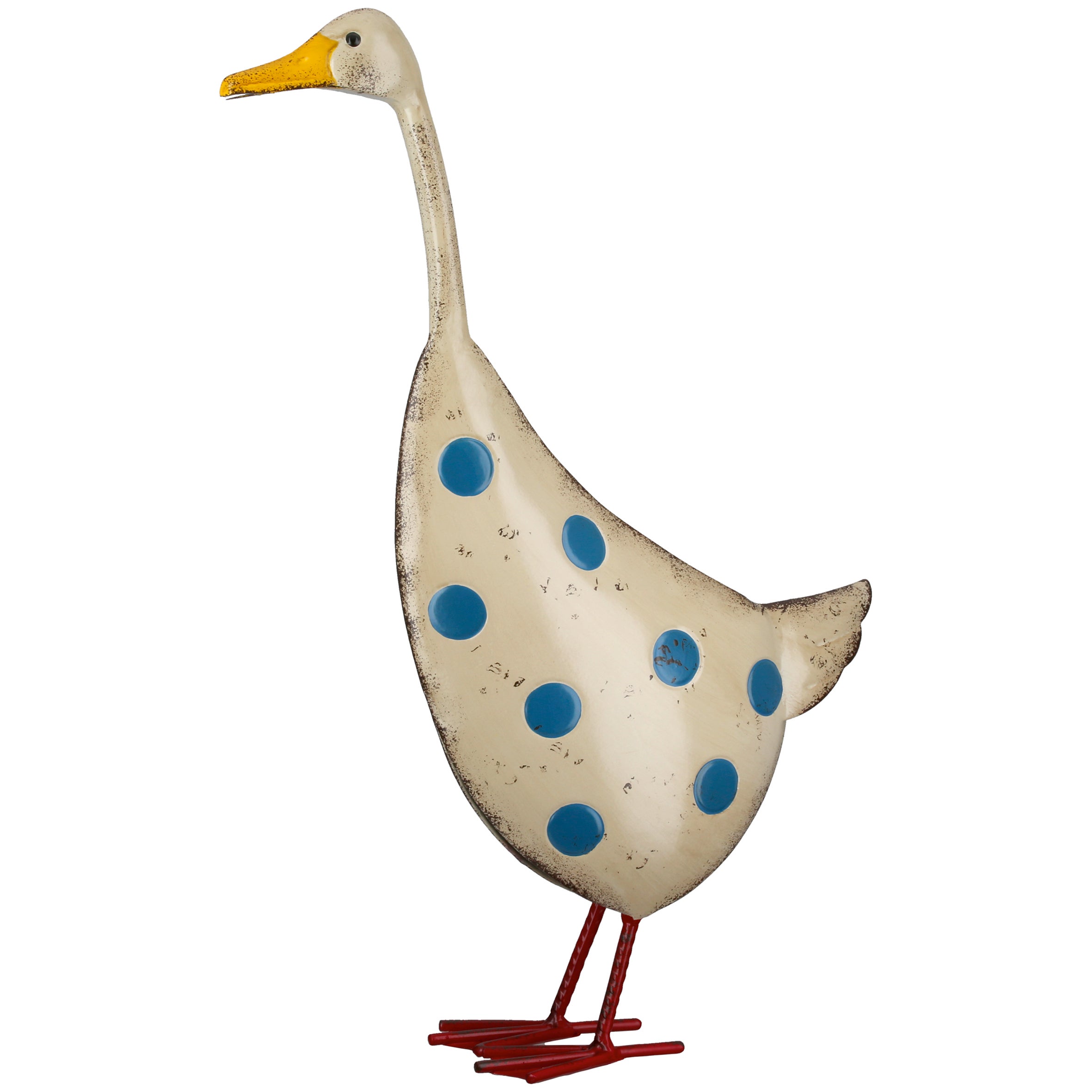 Gans 42cm "Olav" gepunktet creme (Eisen)