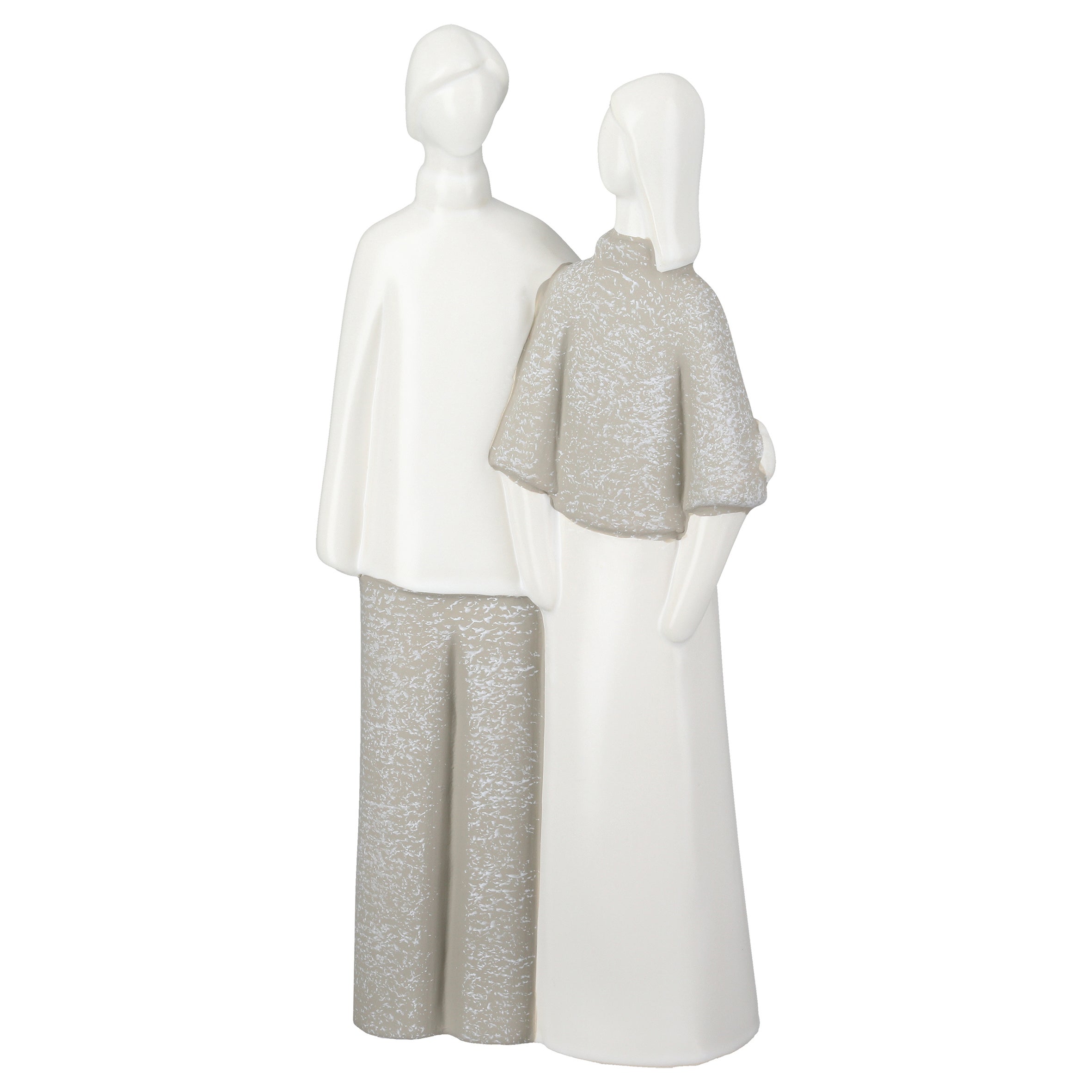 Dekoobjekt Paar "Moments" grau/weiß (Keramik)